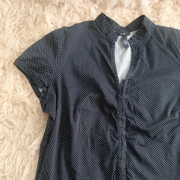 Alfani | Polka Dot Button Up Shirt Short Sleeve - Picture 5 of 10